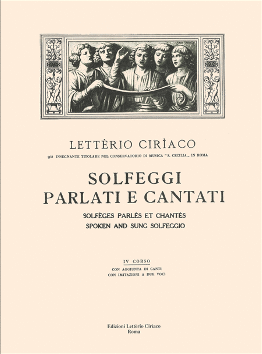 Solfeggi Cantati e Parlati 4 Corso School and Community scores gallery preview page 1