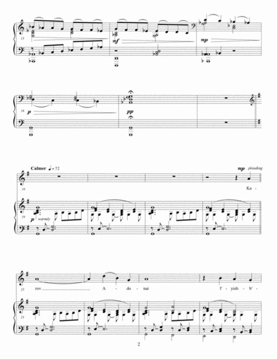 Karov Adonai (Psalm 34) Voice scores gallery preview page 3