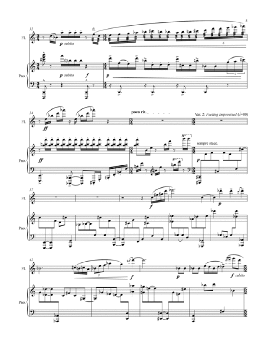 Variants Flute Solo scores gallery preview page 5