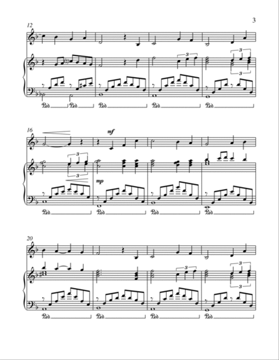 Donna's Song Piano scores gallery preview page 3