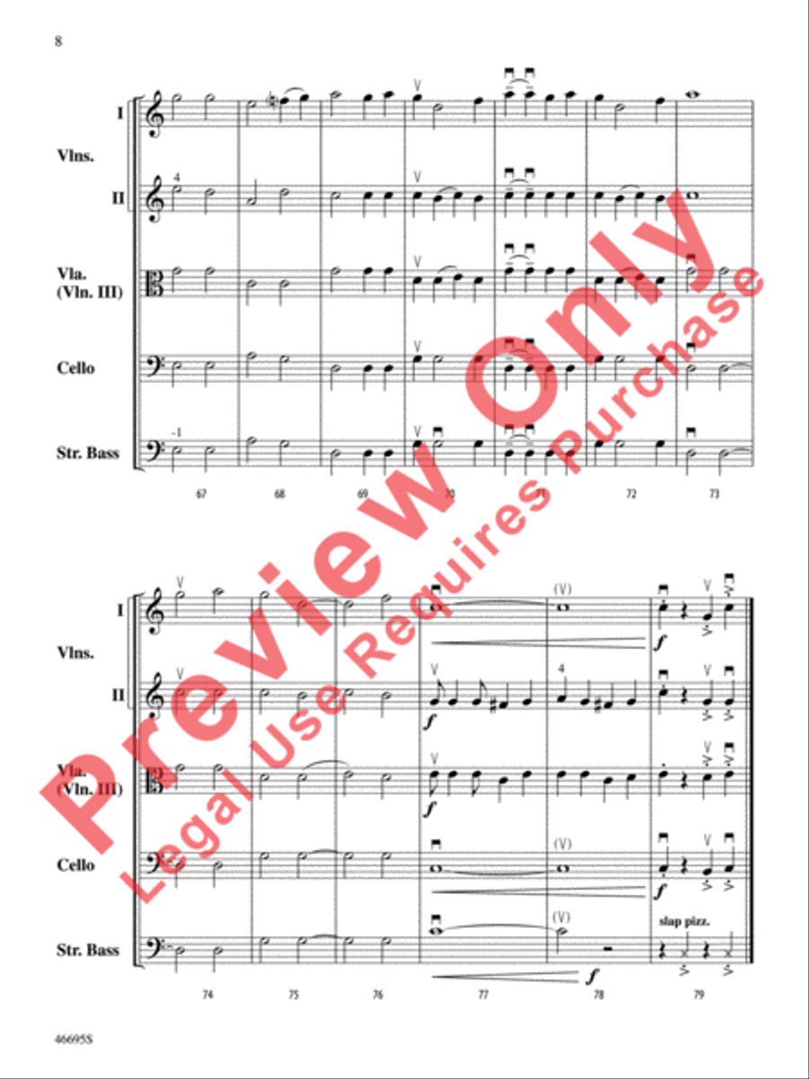 Mele Kalikimaka String Orchestra scores gallery preview page 9
