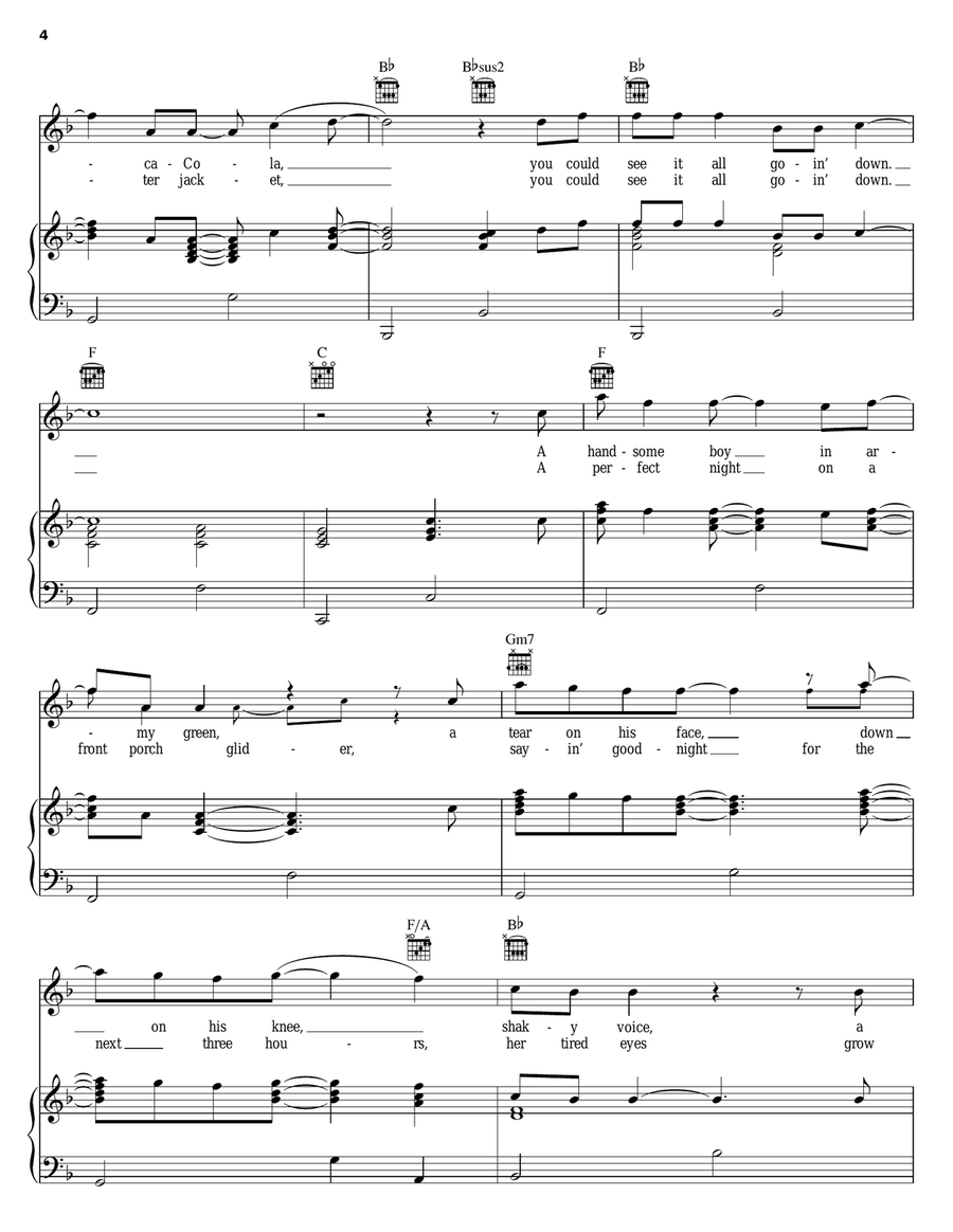 Ellsworth Piano, Vocal, Guitar scores gallery preview page 4