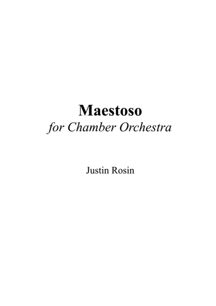 Maestoso for Chamber Orchestra image number null