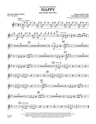 Happy (from Despicable Me 2) (arr. Michael Brown) - Mallet Percussion