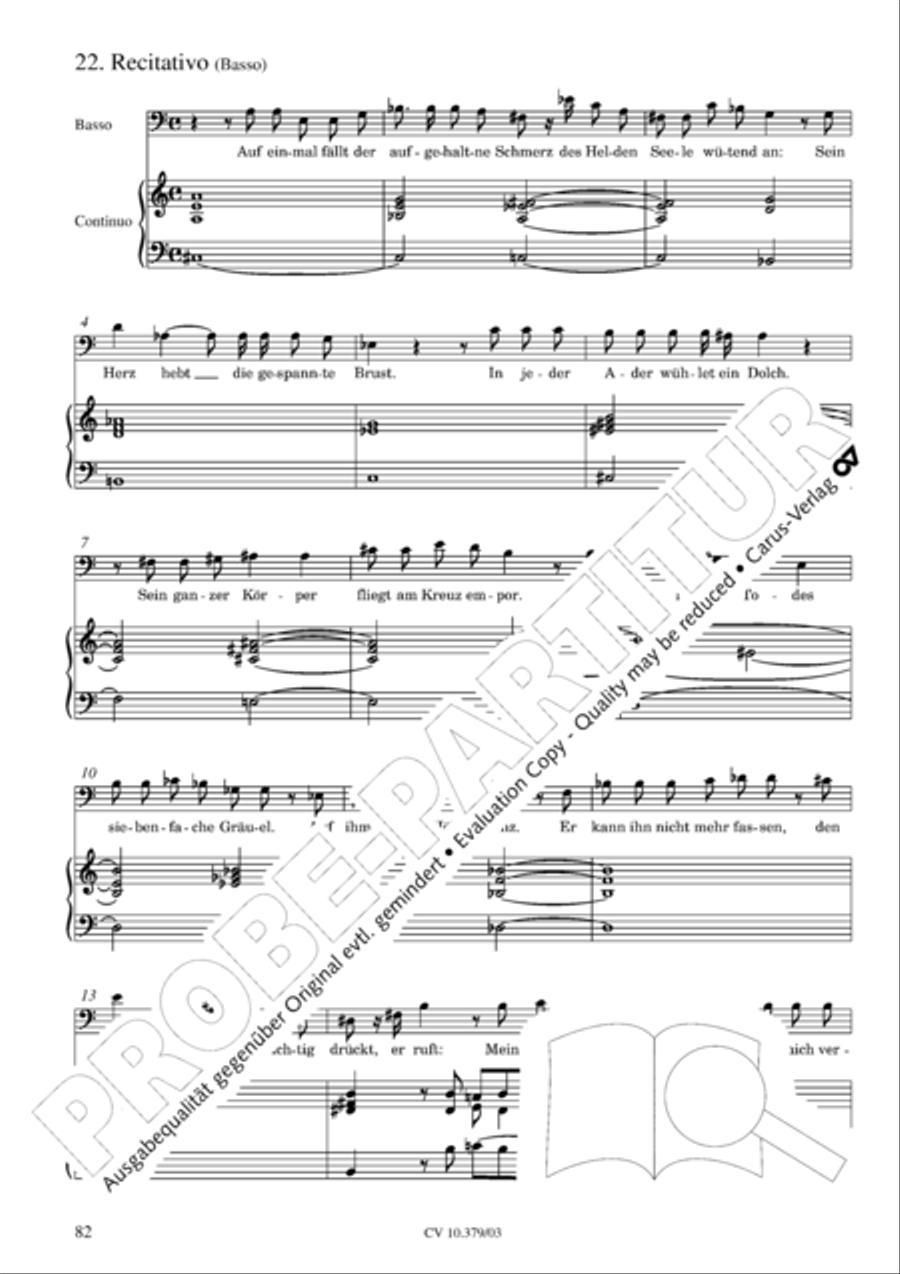 Der Tod Jesu 4-Part scores gallery preview page 83