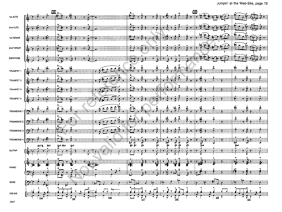 Jumpin' At the Website Jazz Ensemble scores gallery preview page 19