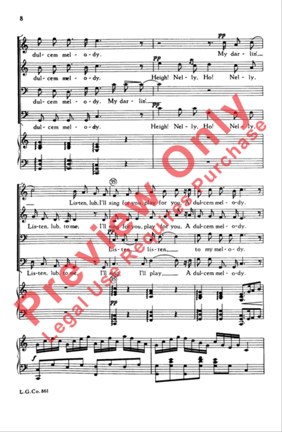 Nelly Bly Nelly Bly 4-Part scores gallery preview page 8
