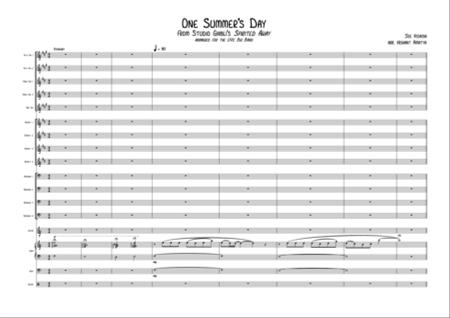 One Summer's Day One Summer's Day Jazz Ensemble scores gallery preview page 2