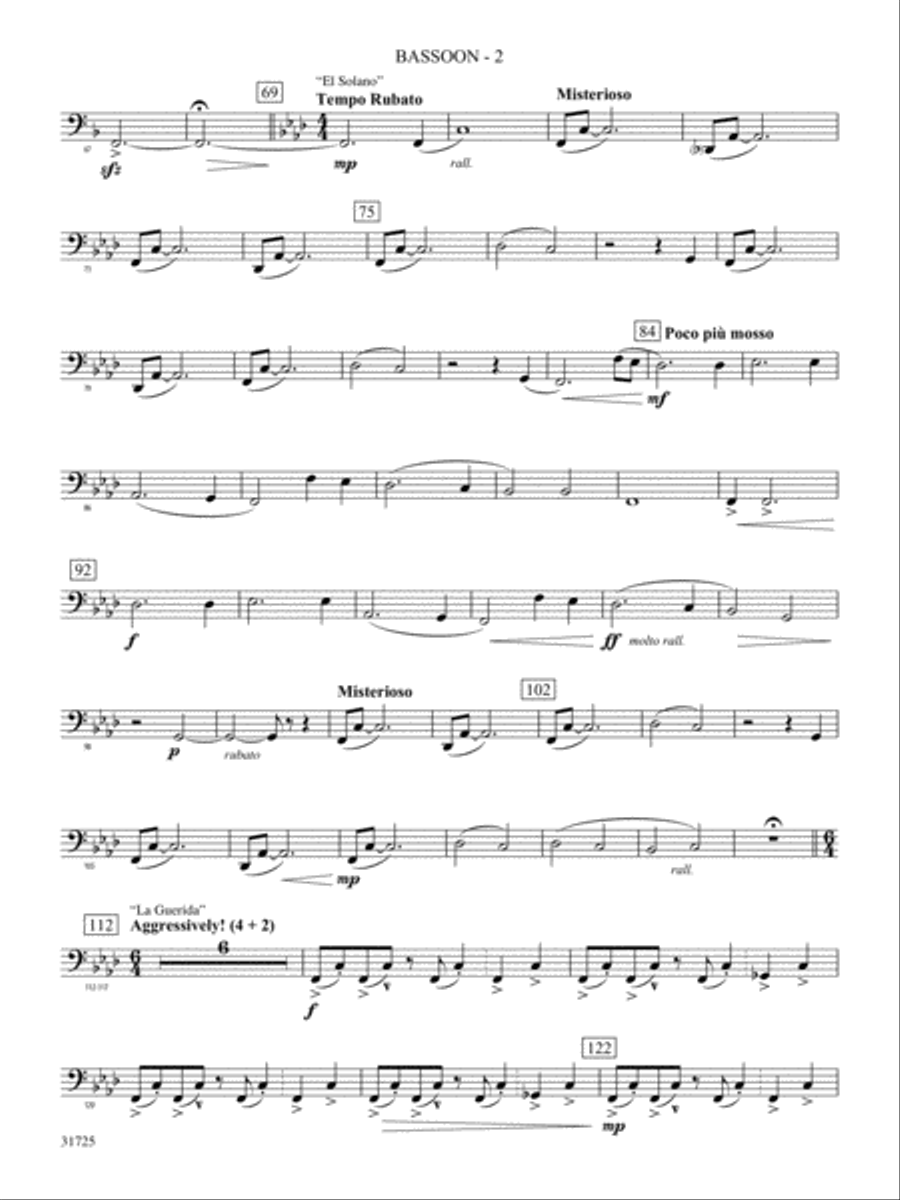 Iberian Escapades: Bassoon Concert Band scores gallery preview page 2