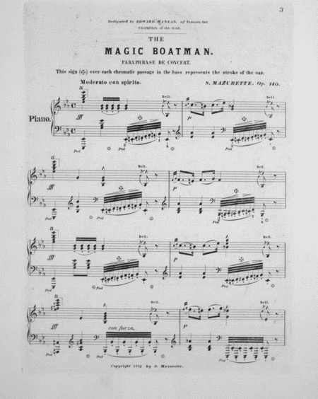The Magic Boatman, Grande Paraphrase de Concert. Descriptive Composition for Piano