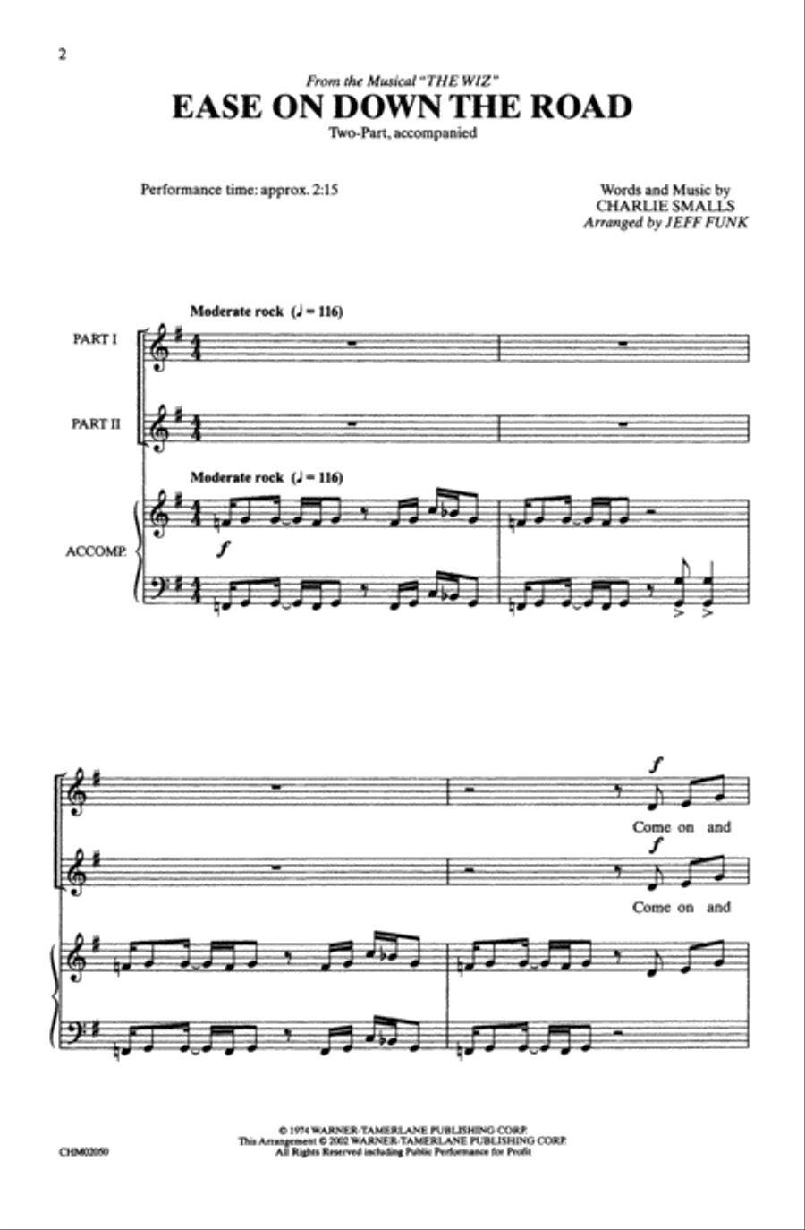 Ease on Down the Road 2-Part scores gallery preview page 2