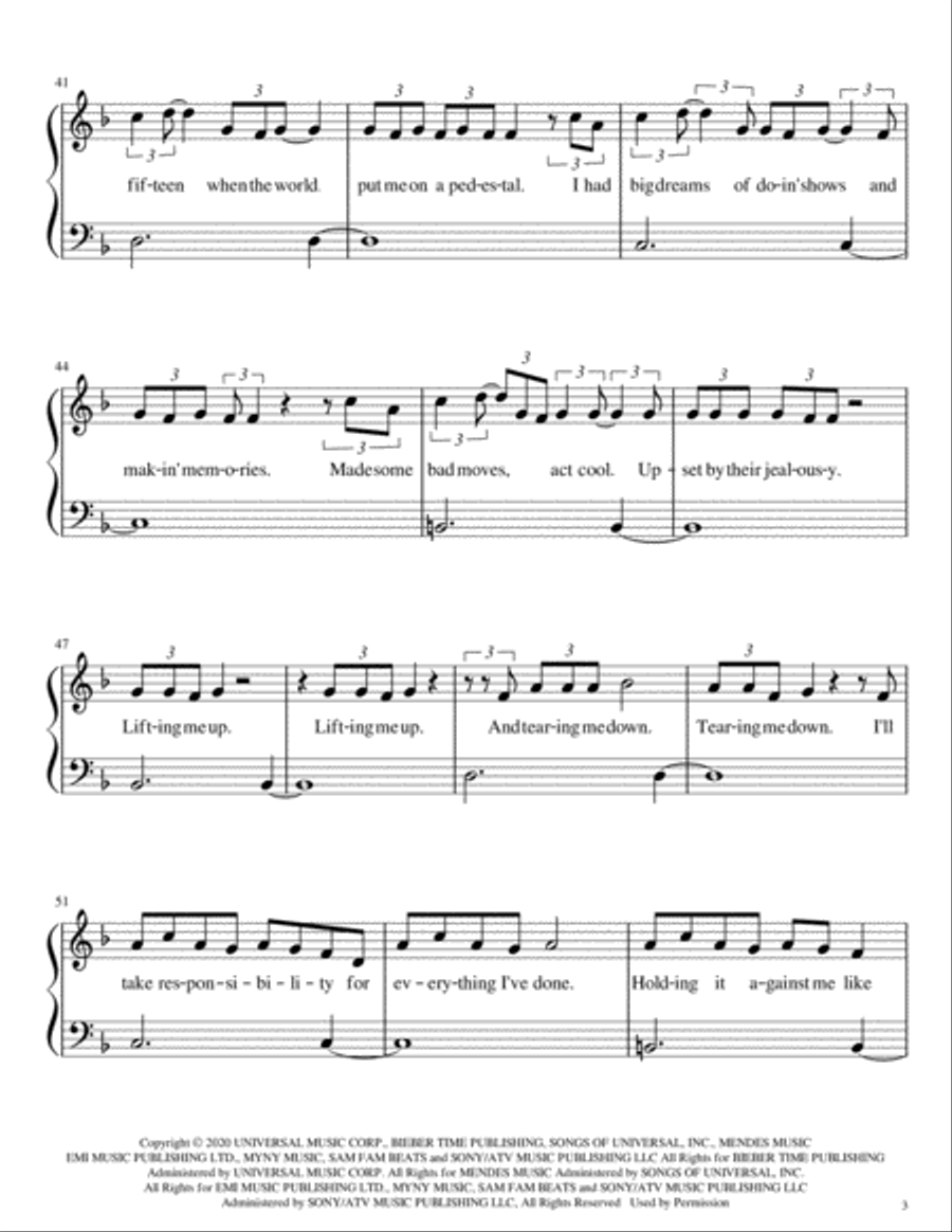 Monster Monster Piano Solo scores gallery preview page 3