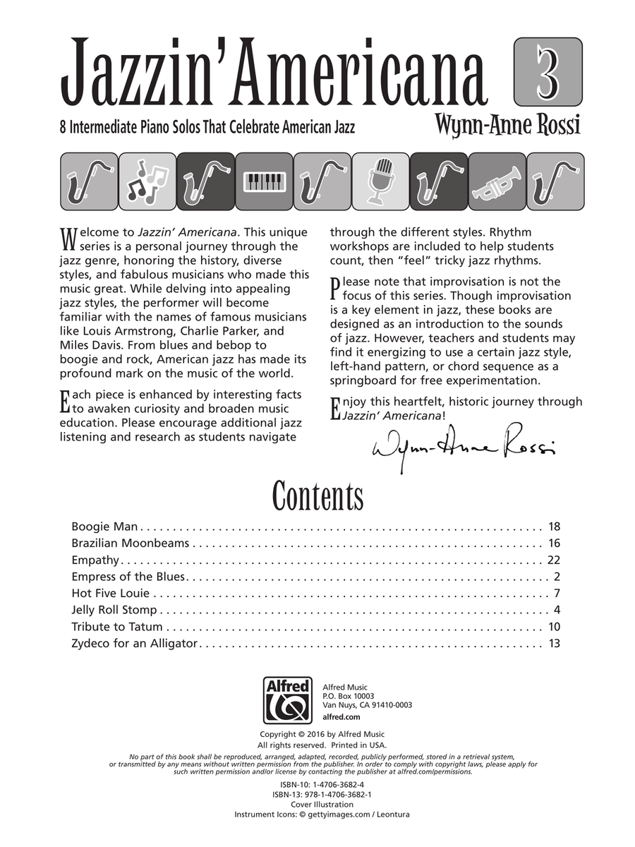 Jazzin' Americana 3: 8 Intermediate Piano Solos That Celebrate American Jazz