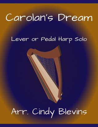 Book cover for Carolan's Dream, for Lever or Pedal Harp