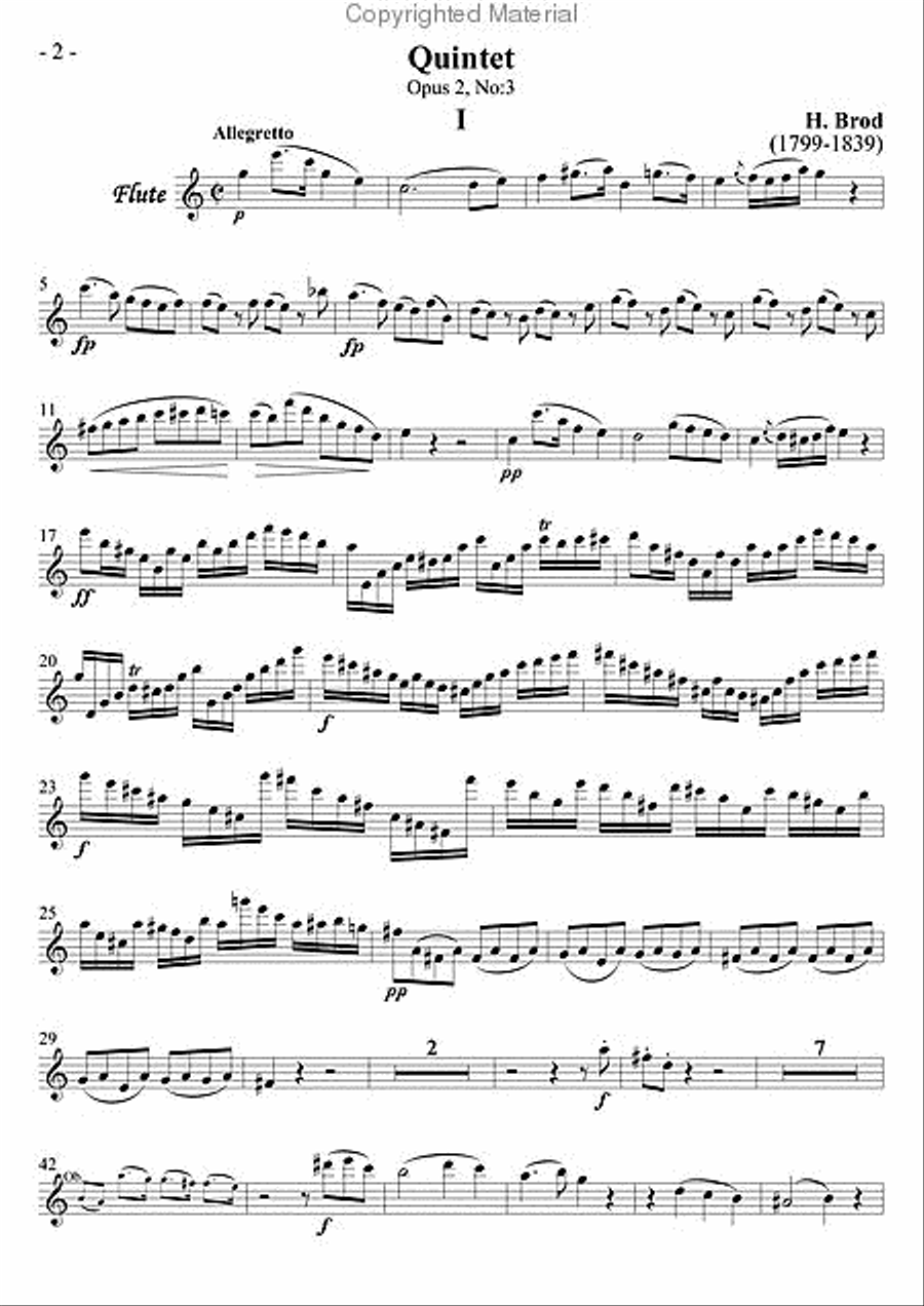 Wind Quintet, Op. 2, No. 3 Woodwind Quintet scores gallery preview page 3