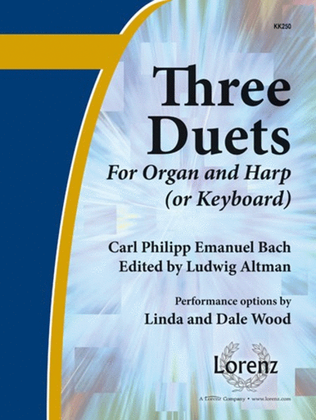 Book cover for Three Duets for Organ and Harp