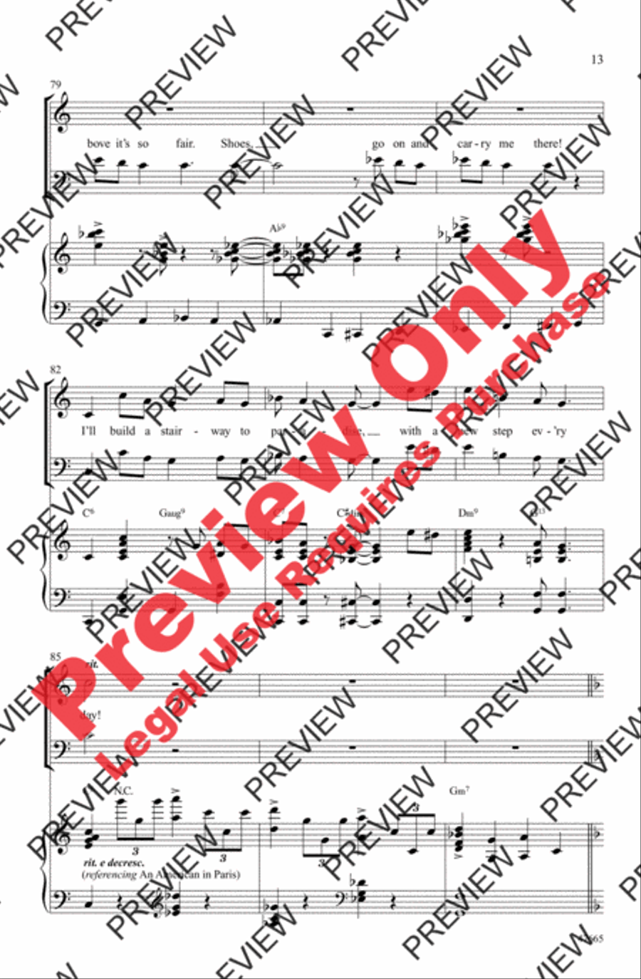 I Got Gershwin! 4-Part scores gallery preview page 13