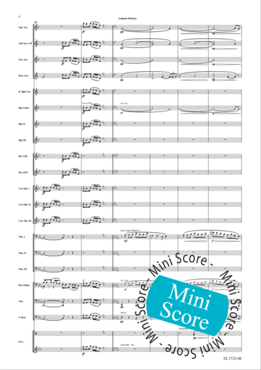 Cake Walk Phantasy Fanfare Band scores gallery preview page 12