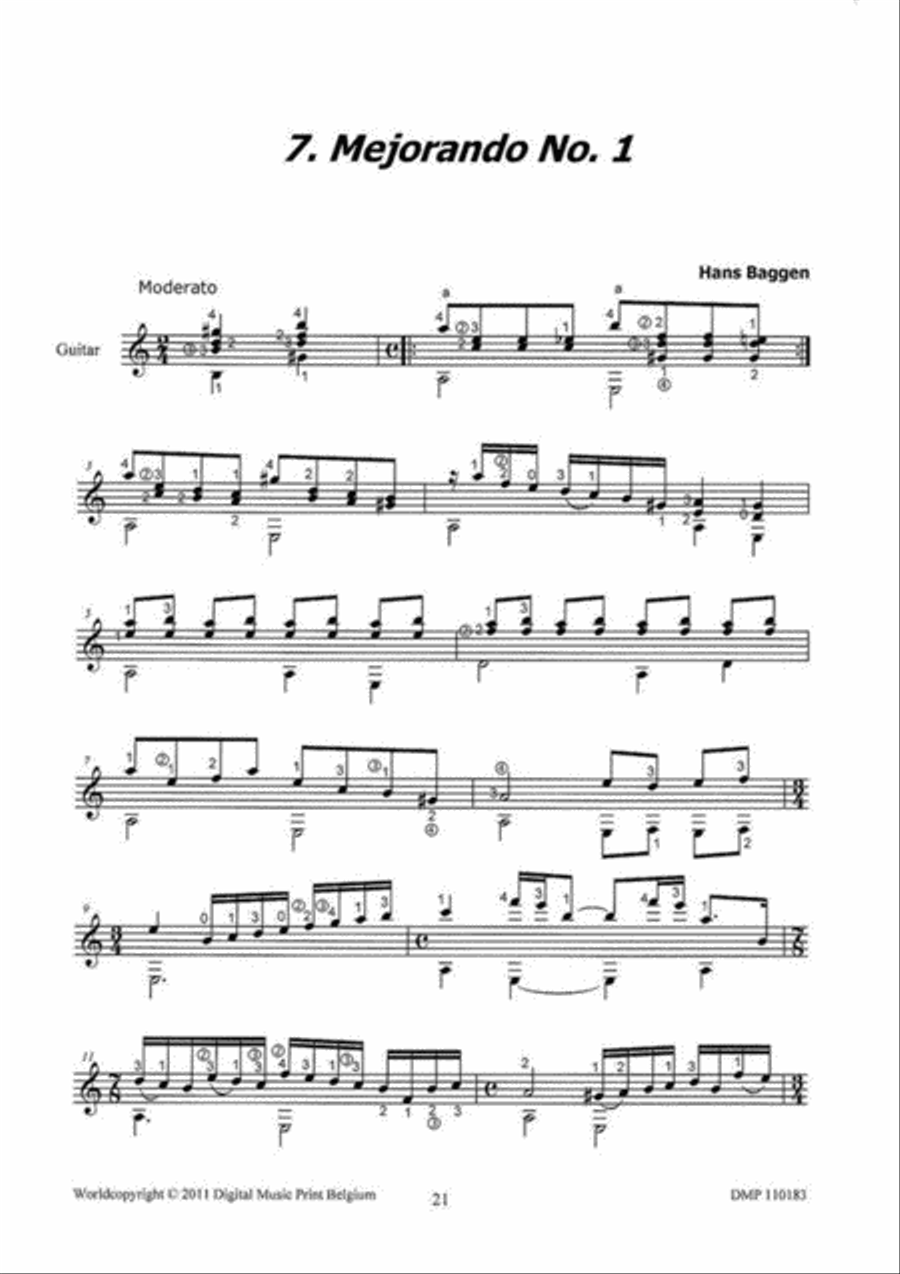 9 NarratIVe Pieces Classical Guitar scores gallery preview page 4