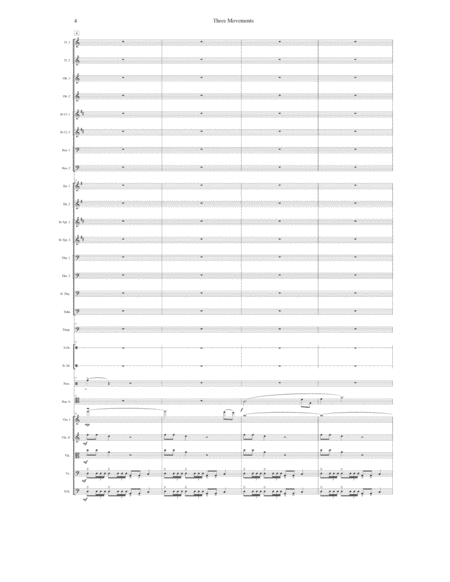 Three Movements (for bassoon and orchestra) Full Orchestra - Digital Sheet Music