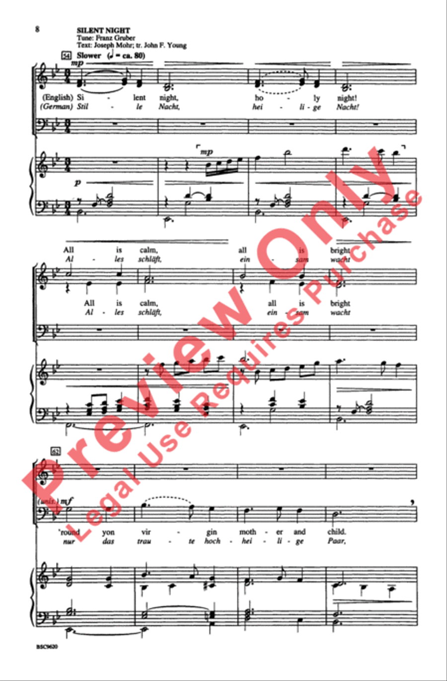 Tidings! Tidings! 4-Part scores gallery preview page 7