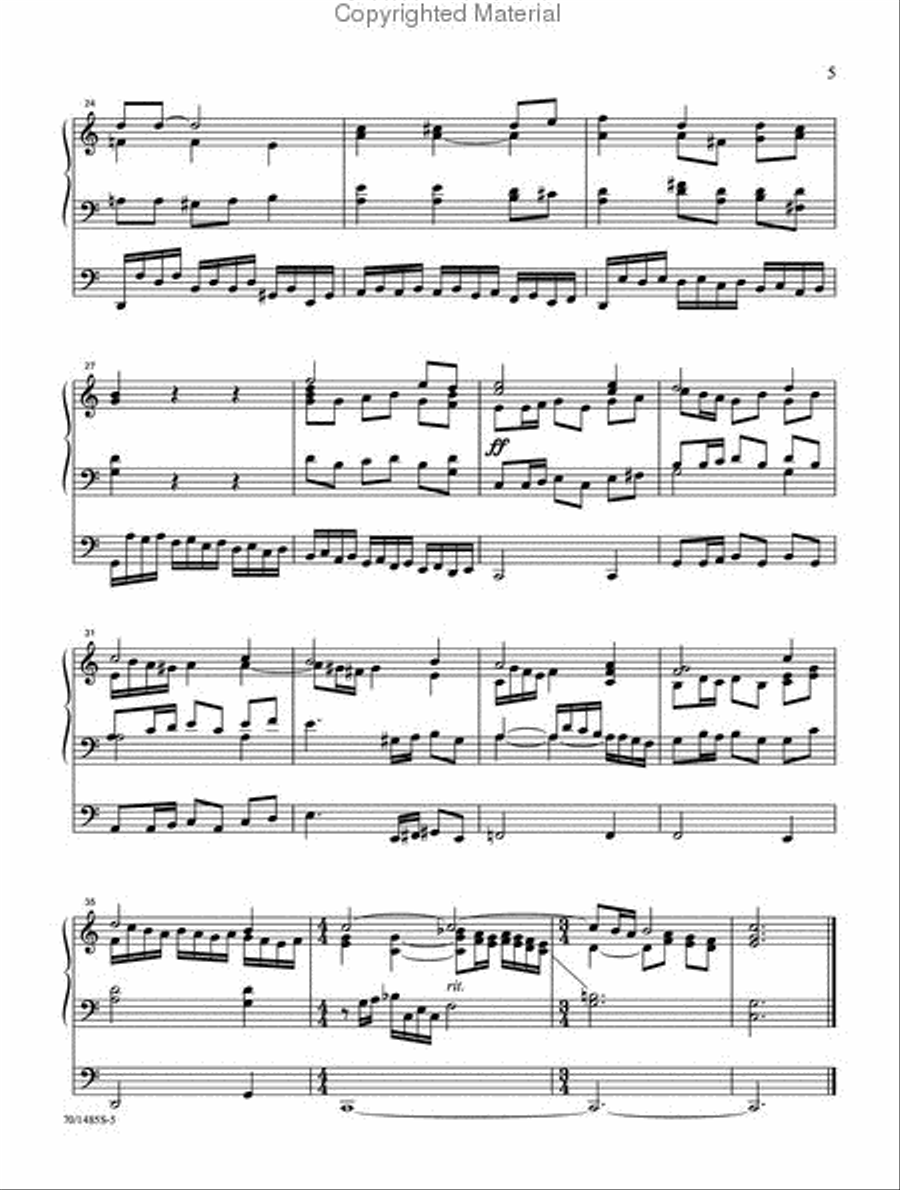 The David Cherwien Hymn Interpretation Series: Hymns of Glory Organ Solo scores gallery preview page 4