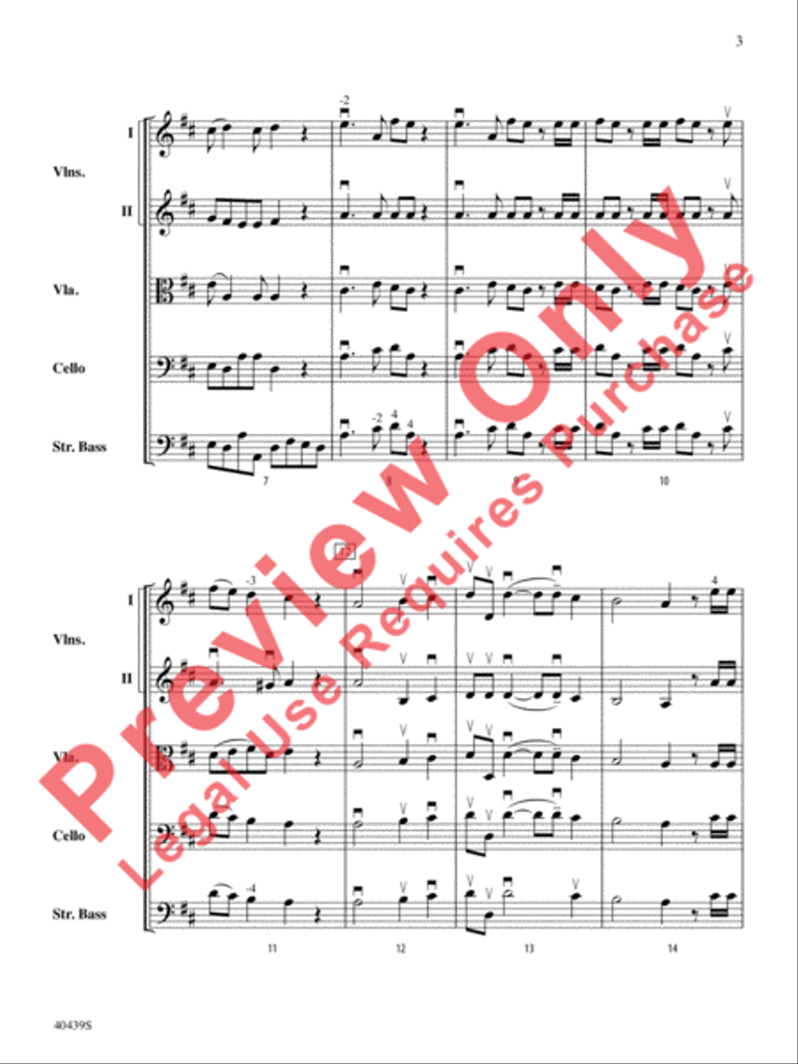 Hallelujah Chorus String Orchestra scores gallery preview page 4