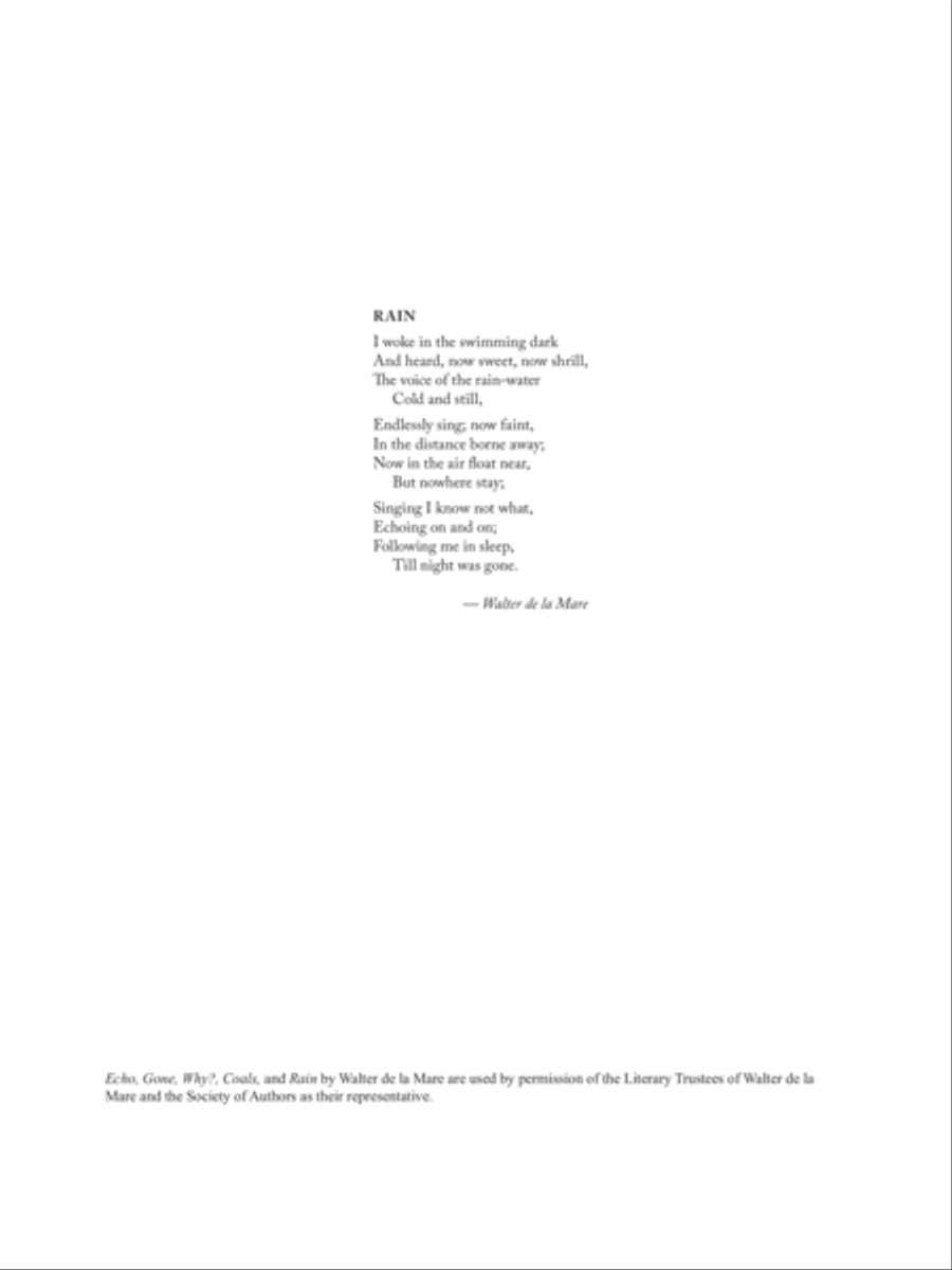 Rain Soprano Voice scores gallery preview page 1