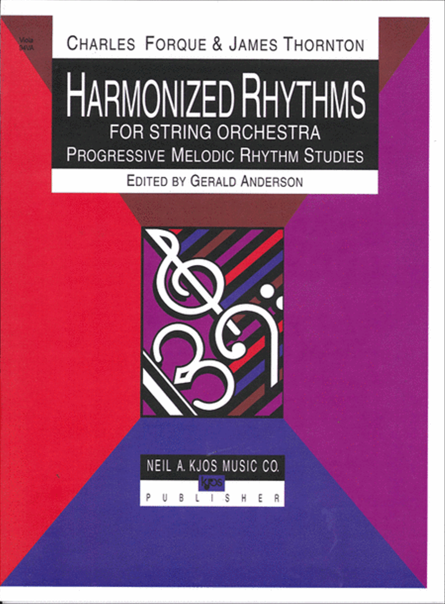 Harmonized Rhythms For Strings - Viola by Charles Forque String Orchestra - Sheet Music