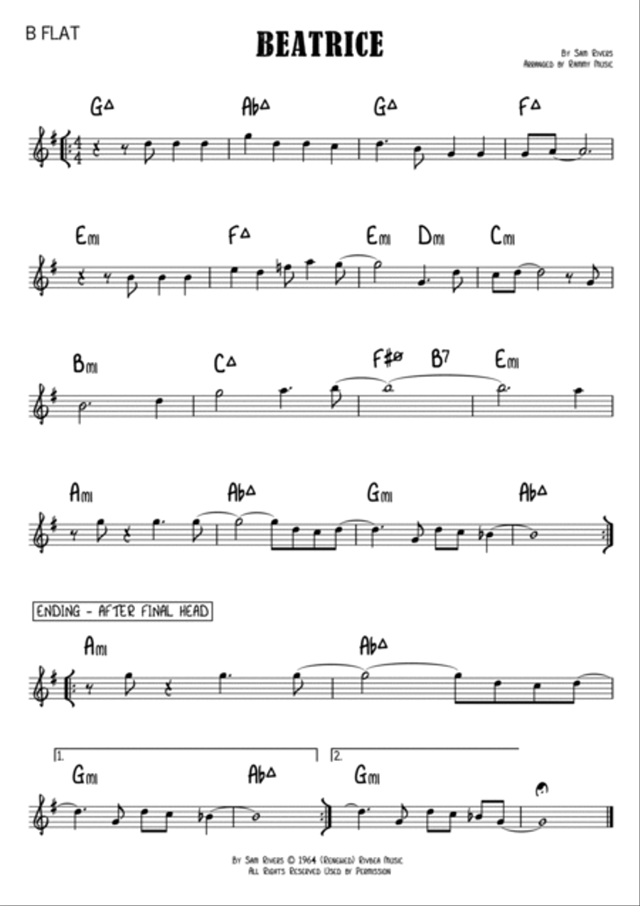 Beatrice Piano scores gallery preview page 3