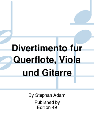 Book cover for Divertimento fur Querflote, Viola und Gitarre