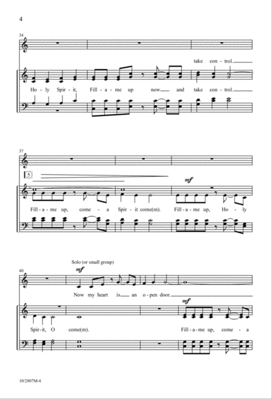 Fill-a Me Up! 4-Part scores gallery preview page 5