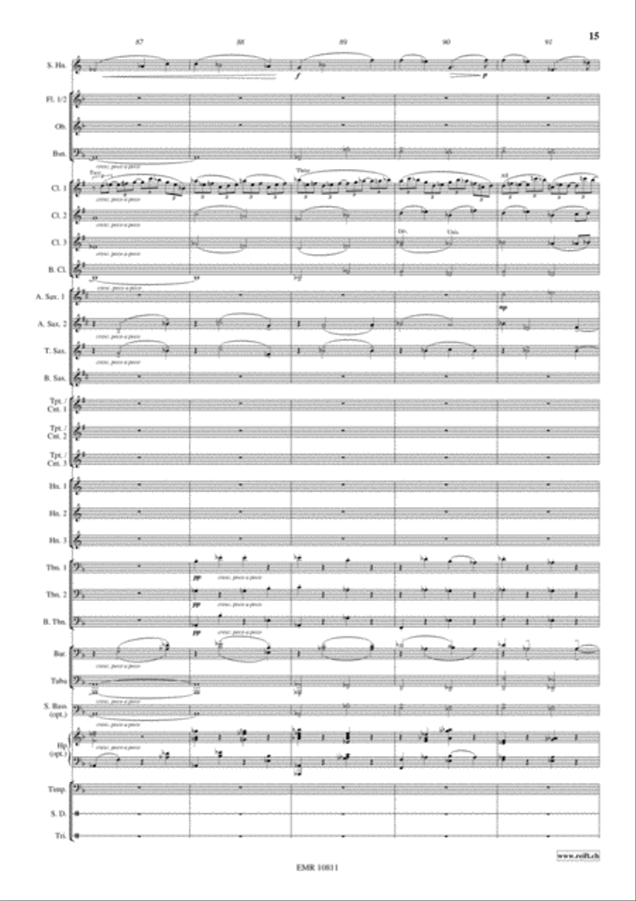 Horn Concerto Concert Band scores gallery preview page 16
