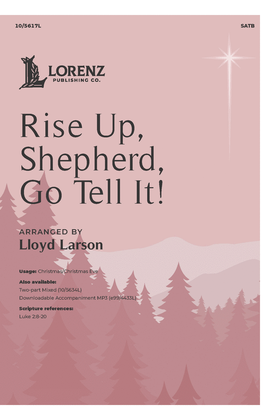 Book cover for Rise Up, Shepherd, Go Tell It!