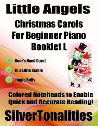 Book cover for Little Angels Christmas Carols for Beginner Piano Booklet L