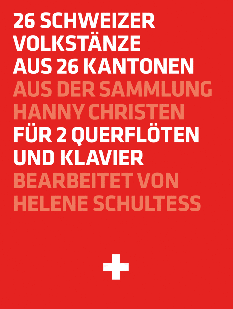 26 Swiss Folk Dances for 2 flutes and accompaniment Flute Duet scores gallery preview page 1