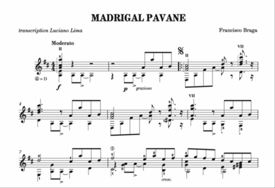 Madrigal Pavane / Timburibá Choir scores gallery preview page 2