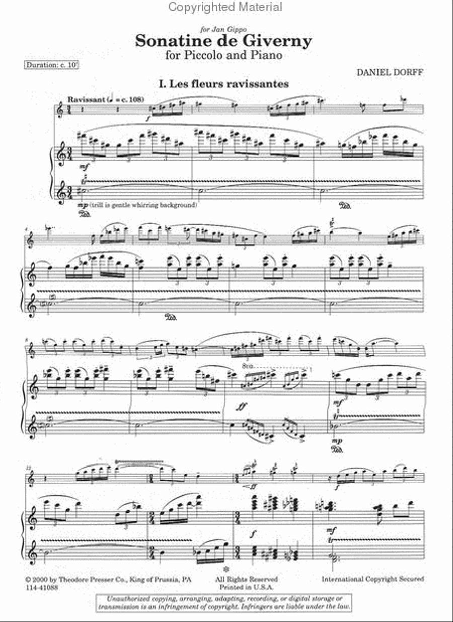 Sonatine De Giverny Chamber Music scores gallery preview page 2