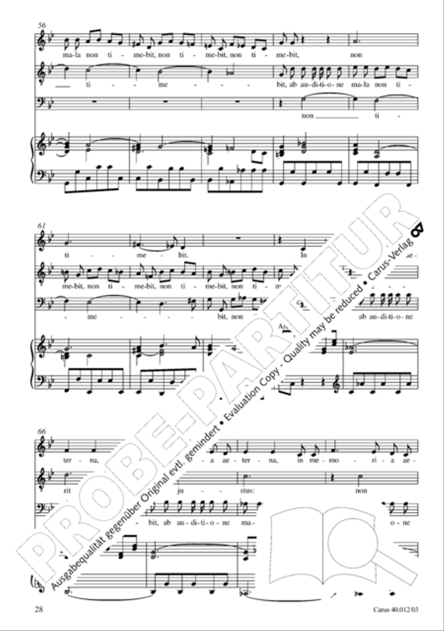Beatus vir (How blest is he) Psalm 111 4-Part scores gallery preview page 29