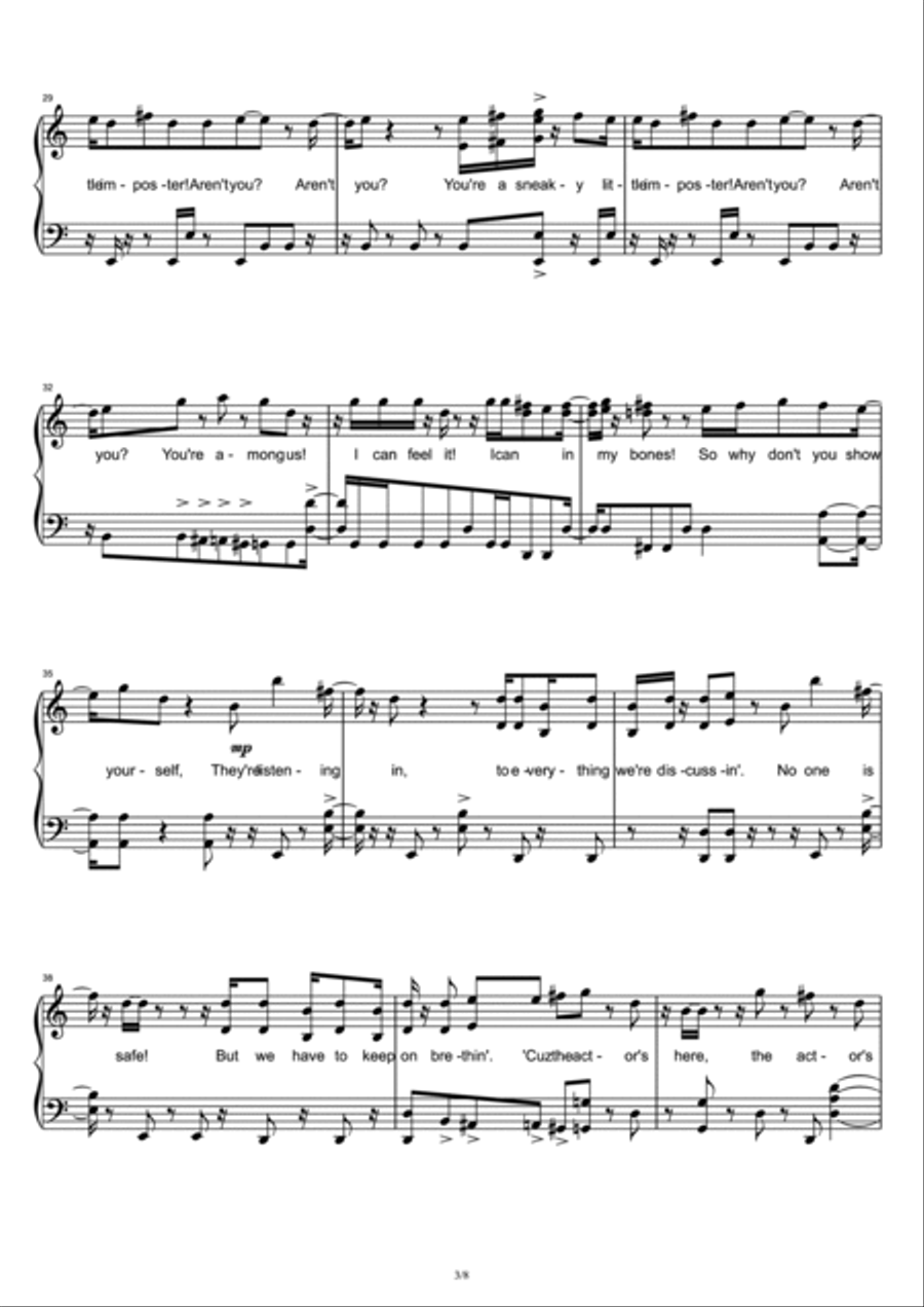 Show Yourself Piano Solo scores gallery preview page 3