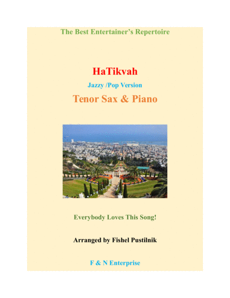 "HaTikvah" for Tenor Sax and Piano image number null