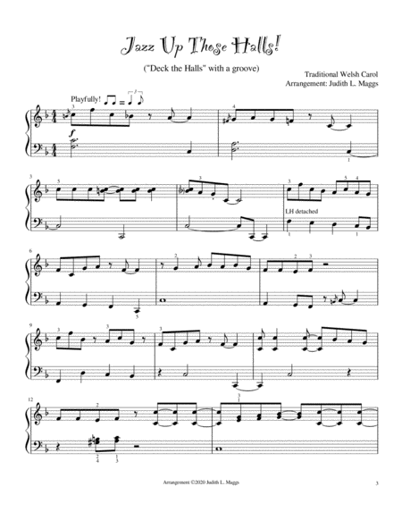 Christmas and All that Jazz! (4 fun and jazzy solos for intermediate piano) image number null