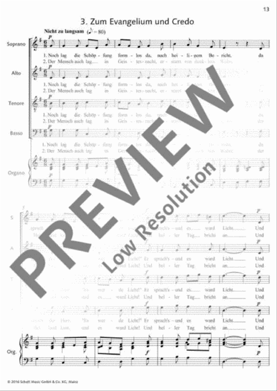 German Mass 4-Part scores gallery preview page 14