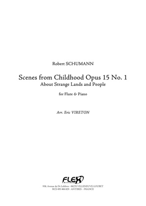 Book cover for Scenes from Childhood Opus 15 No. 1 - About Strange Lands and People
