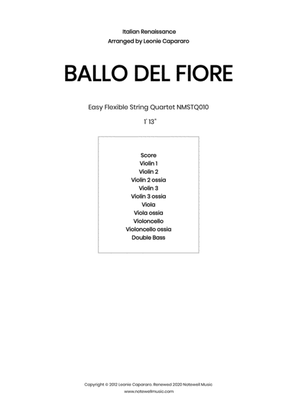 Book cover for Ballo del Fiore (Flexible string quartet/ensemble)