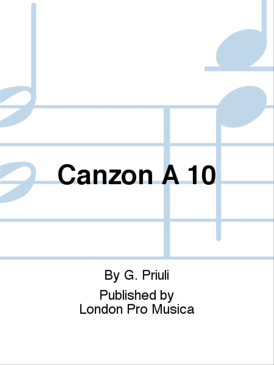 Canzon A 10 4-Part scores gallery preview page 1