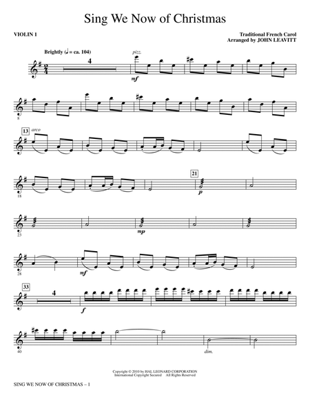 Sing We Now Of Christmas - Violin 1