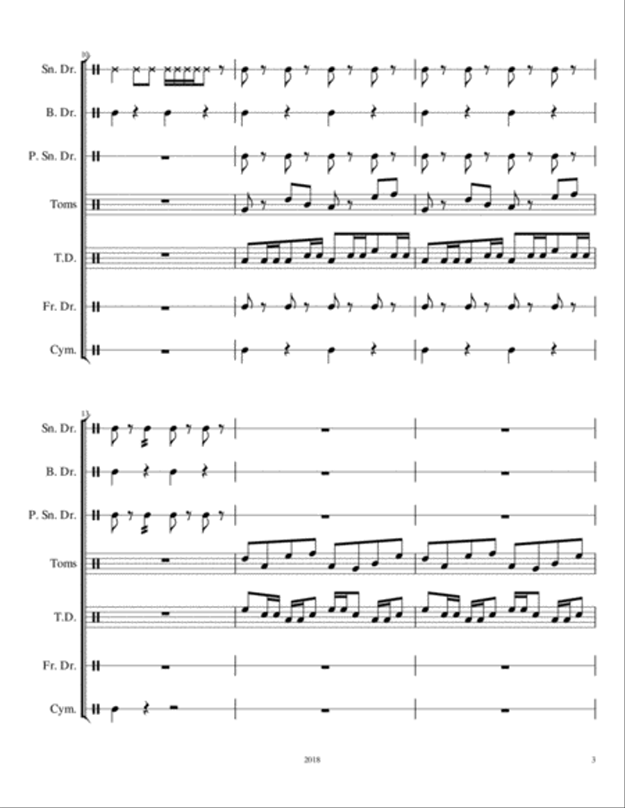 Drumline 2 Drumline 2 Marching Band scores gallery preview page 3