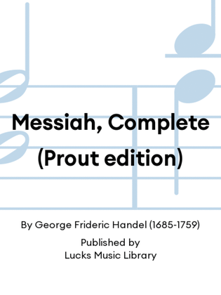 Book cover for Messiah, Complete (Prout edition)