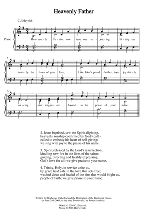 Heavenly Father. A brand new hymn!